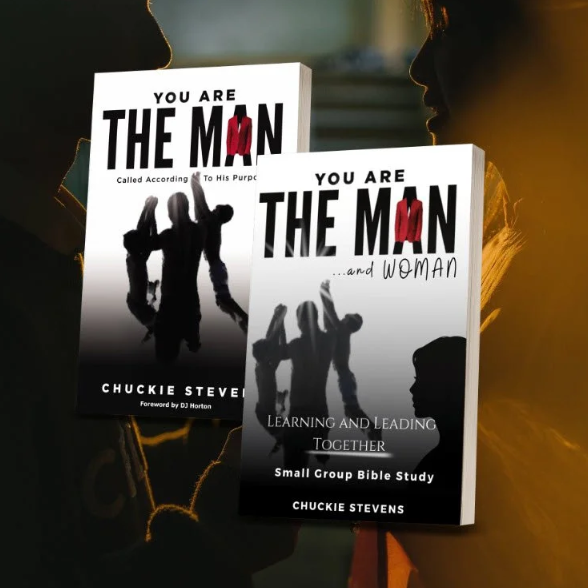 You Are The Man book beside the You Are The Man and Woman companion small group study